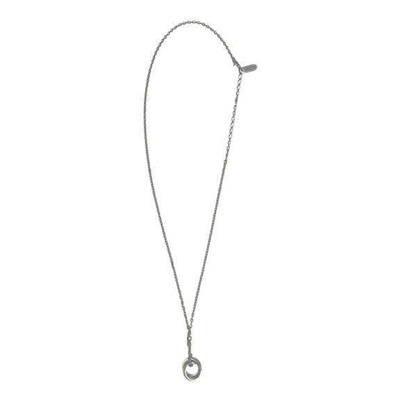 Paul Smith Vintage Silver Hoop Necklace Unisex - Picture 1 of 6
